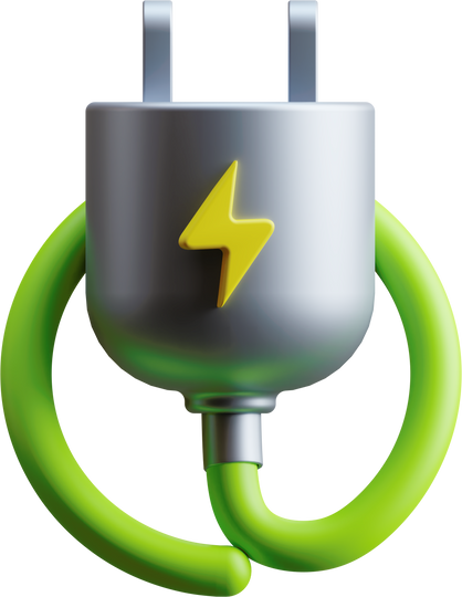 Power Plug 3D Icon